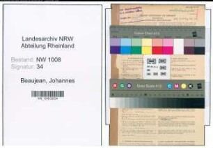 Entnazifizierung Johannes Beaujean , geb. 01.09.1909 (Verwaltungsgehilfe)