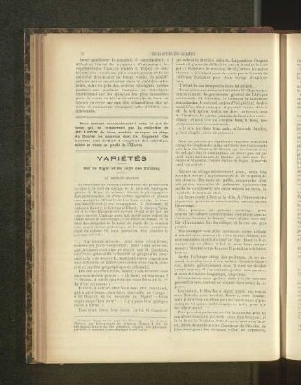 Variétés.