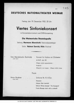 Viertes Sinfoniekonzert