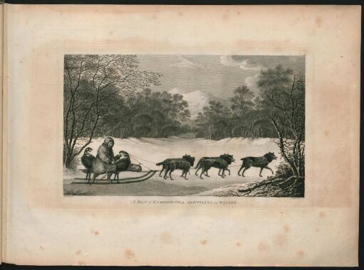 70. A Man of Kamtschatka, Travelling in Winter.