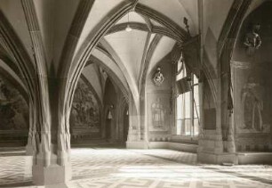 Albrechtsburg, Großer Saal oder Kirchsaal, Blick gegen den Eingang, 1927