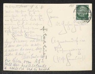 Brief von Herbert Eulenberg, Hedda Eulenberg und Unbekannt an Gerhart Hauptmann