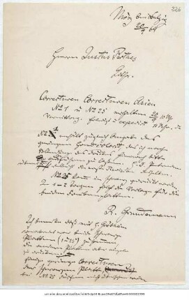 Brief von Reinhold Grundemann an Justus Perthes' Geographische Anstalt <Gotha> : Mörz bei Belzig, 20.09.1869