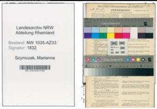 Entnazifizierung Marianne Szymczak , geb. 27.10.1911 ()