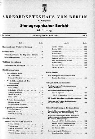 Nr. 4 (69), 12. März 1970