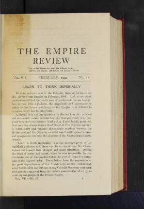 Vol. VII. February, 1904. No. 37.