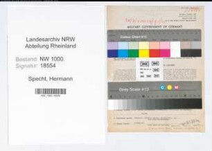 Entnazifizierung Hermann Specht, geb. 10.02.1891 (Landwirt)