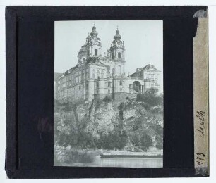 Melk, Stift Melk : Ansicht von der Donau aus