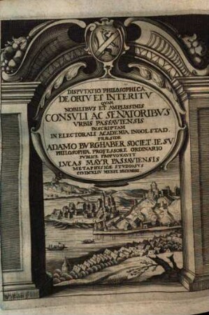 Dispvtatio Philosophica De Ortv Et Interitv