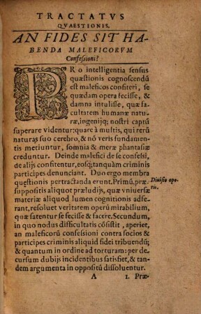 Tractatus de confessionibus maleficorum & Sagarum an et quanta fides iis adhibenda sit