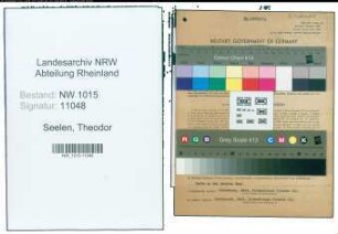 Entnazifizierung Theodor Seelen , geb. 14.02.1904 (Kaufmann)