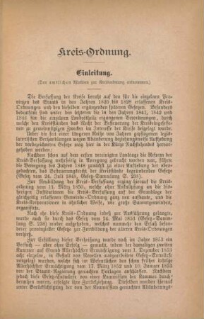 Kreis-Ordnung.