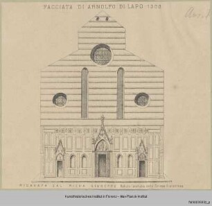 Rekonstruktion der ehemaligen Fassade von Santa Maria del Fiore in Florenz