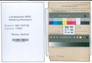 Entnazifizierung Gertrud Struve , geb. 26.08.1904 ()