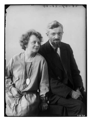 Doppelbildnis von Hans und Etha Richter, aufgenommen in Dresden im Atelier der Fotografin, Winckelmannstraße 29