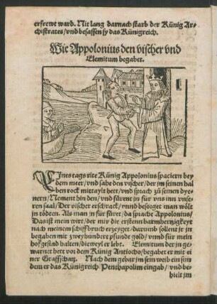 Wie Appolonius den vischer und Elemitum begabet.