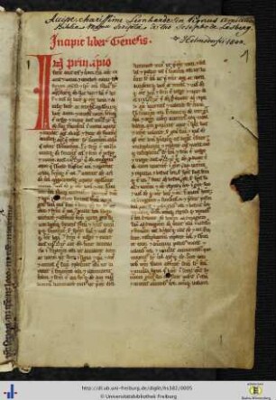 [1r - 362va] Bibliorum sacrorum veteris testamenti ex vulgata versione pars.