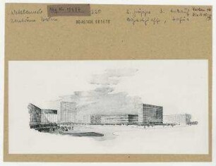 Städtebaulicher Ideenwettbewerb zum Stadtzentrum der Hauptstadt der DDR, Berlin. Berlin, Mitte, Stadtzentrum, Alexanderplatz