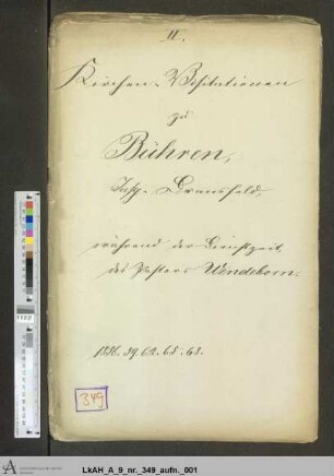 Bühren: Visitationsakten