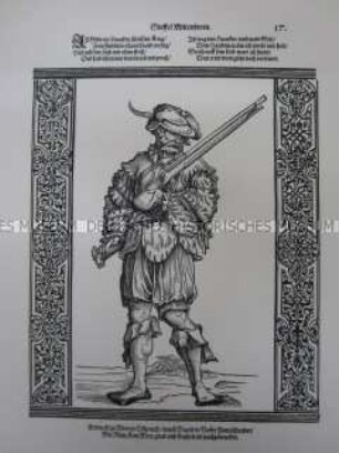 Kriegerdarstellung, Büchsenschütze, 1510/1530.