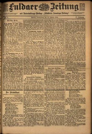 Ausgabe vom Donnerstag, den 18. Januar 1900.