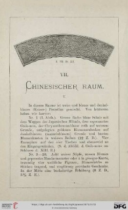 VII. Chinesischer Raum