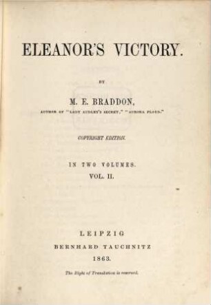 Eleanor's victory, 2