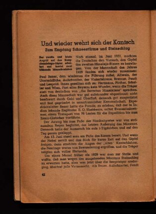 Und wieder wehrt sich der Kantsch