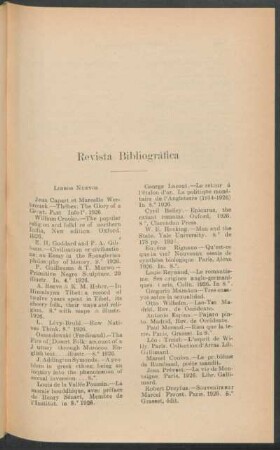 Revista bibliográfica