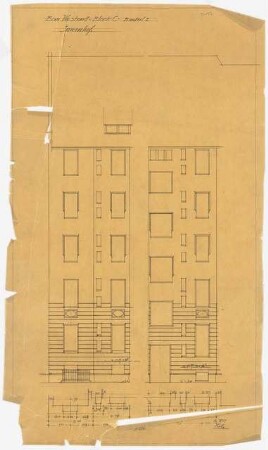 Siedlung Haeselerstraße, Berlin-Charlottenburg: Block 12, Haeselerstraße 24-28/Soorstraße 77-79: Ansicht