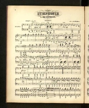 Vierte Symphonie von L. van Beethoven.