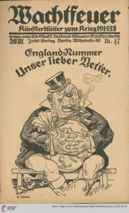 Heft 17, England-Nummer. Unser lieber Vetter