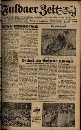 Ausgabe vom Montag, den 24. Juli 1939.