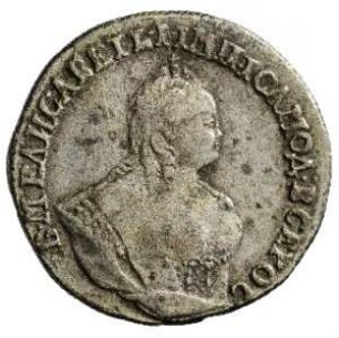 Münze, 10 Kopeken (Griwna), 10 Kopeken, 1744