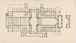 Thiersch, Friedrich von; Wiesbaden; Kurhaus - Grundriss 1. OG