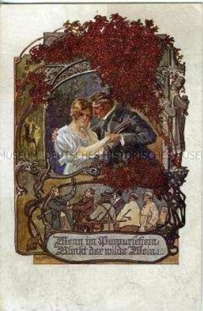 Liedillustration, Postkarte des Deutschen Schulvereins, Nr.1079