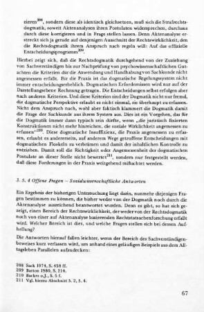 3.5.4 Offen Fragen - Sozialwissenschaftliche Antworten