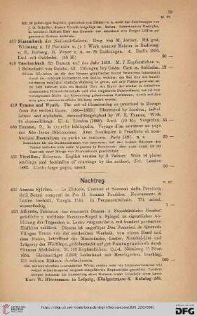 Nachtrag (Nr. 462 - 472)