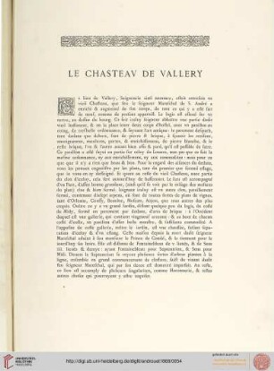 Le Château de Vallery