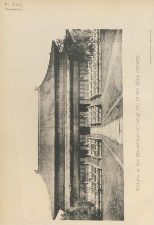 Temple in the Mausoleum of Ch'ing Tsu of the Ming Dynasty