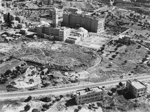 Jerusalem The new y.m.c.A. building + The King David Hotel in Jerusalem