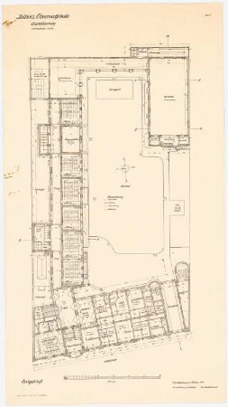Leibniz-Oberschule, Berlin-Charlottenburg: Grundriss EG 1:200