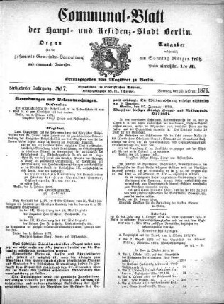 1876,7: No. 7, 13. Februar 1876