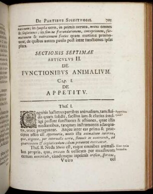 Articulus II. De Functionibus Animalium.