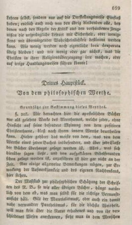 659-663 Von dem philosophischen Werthe