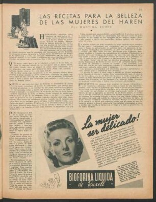 Las recetas para la belleza de las mujeres del harén