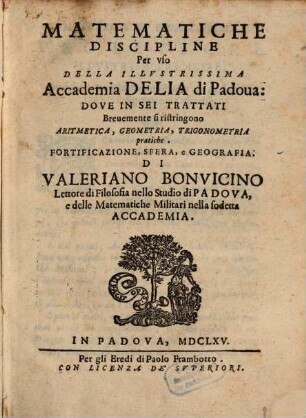 Matematiche Discipline