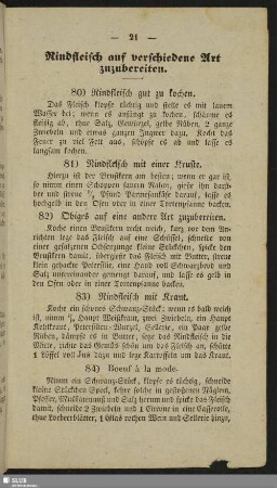 Rindfleisch auf verschiedene Art zuzubereiten