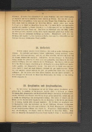 22. Herzklopfen und Herzkrankheiten.
