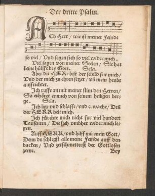 Der dritte Psalm. ||